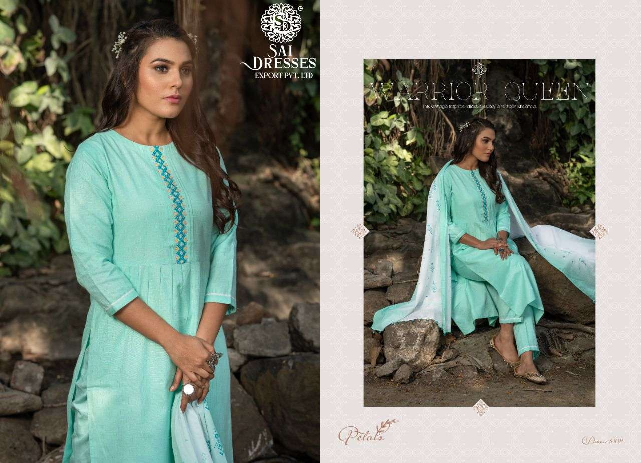 SAI DRESSES PRESENT PETALS READY TO ETHNIC WEAR PANT STYLE DESIGNER SUITS IN WHOLESALE RATE IN SURAT