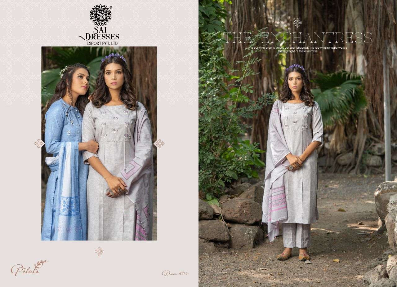 SAI DRESSES PRESENT PETALS READY TO ETHNIC WEAR PANT STYLE DESIGNER SUITS IN WHOLESALE RATE IN SURAT