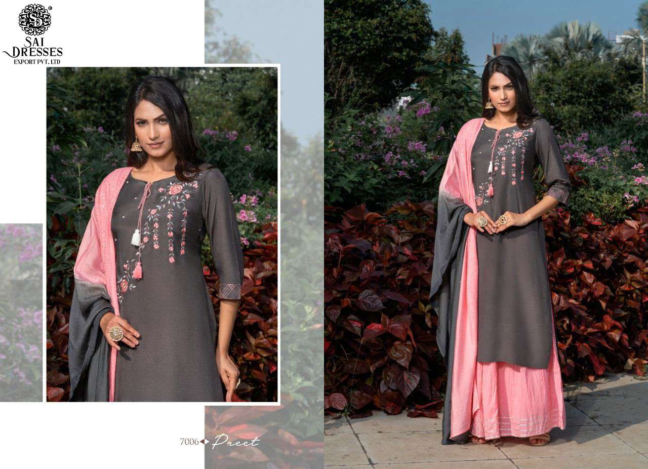 SAI DRESSES PRESENT PREET VOL 7 READY TO FESTIVE WEAR EXCLUSIVE DESIGNER SUITS IN WHOLESALE RATE IN SURAT
