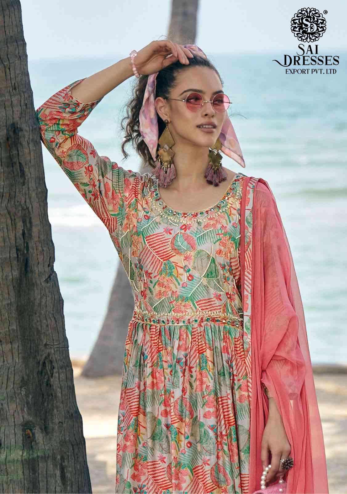 SAI DRESSES PRESENT RAGMALA READY TO WEAR NAYRA CUT STYLE DESIGNER SUITS IN WHOLESALE RATE IN SURAT