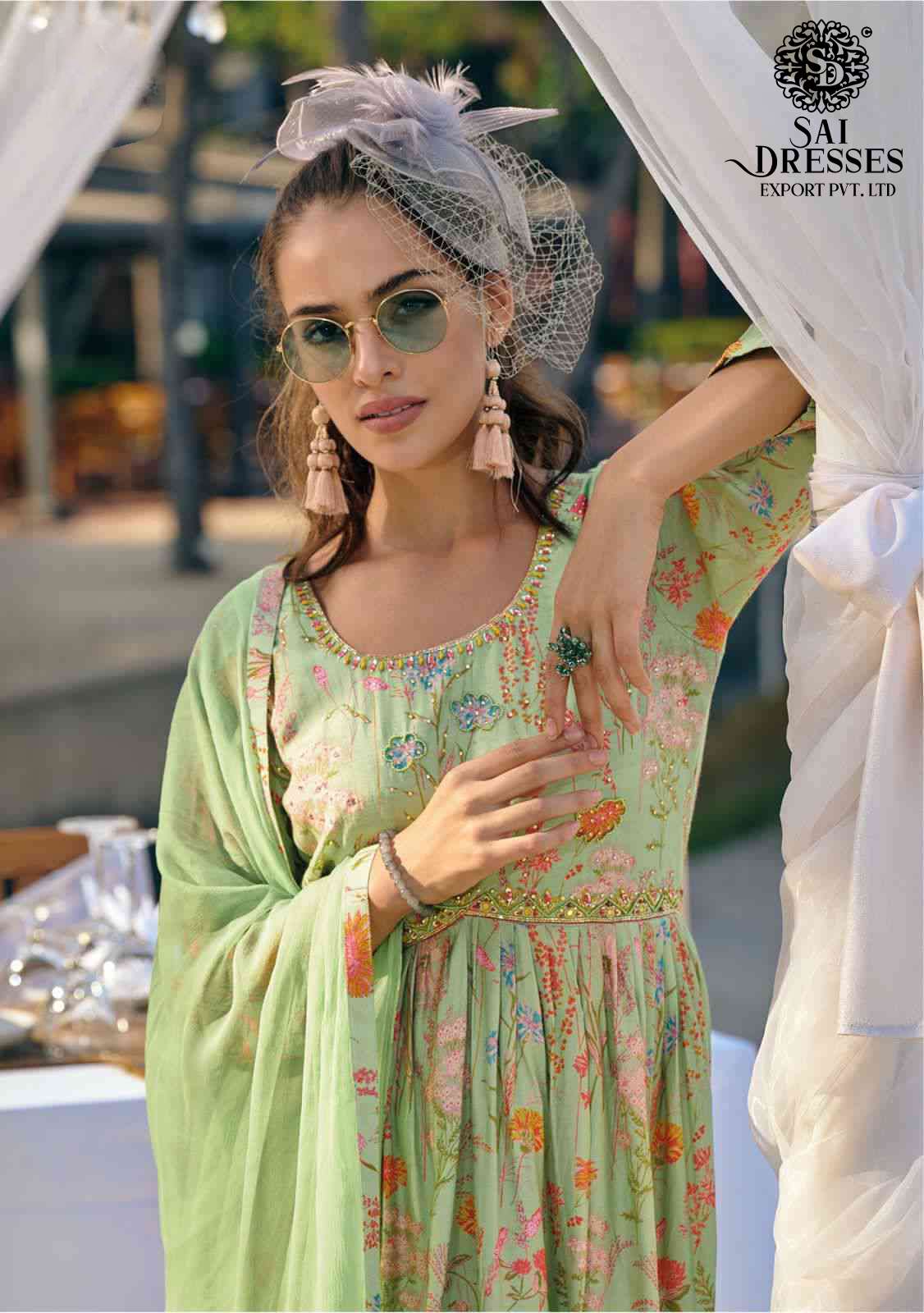 SAI DRESSES PRESENT RAGMALA READY TO WEAR NAYRA CUT STYLE DESIGNER SUITS IN WHOLESALE RATE IN SURAT