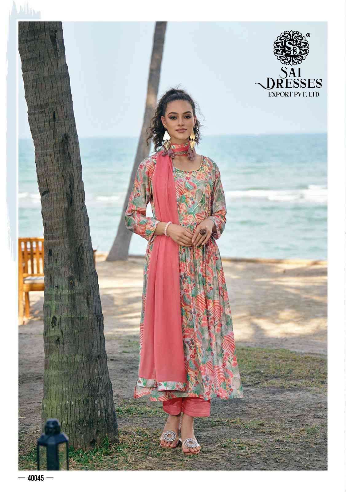 SAI DRESSES PRESENT RAGMALA READY TO WEAR NAYRA CUT STYLE DESIGNER SUITS IN WHOLESALE RATE IN SURAT