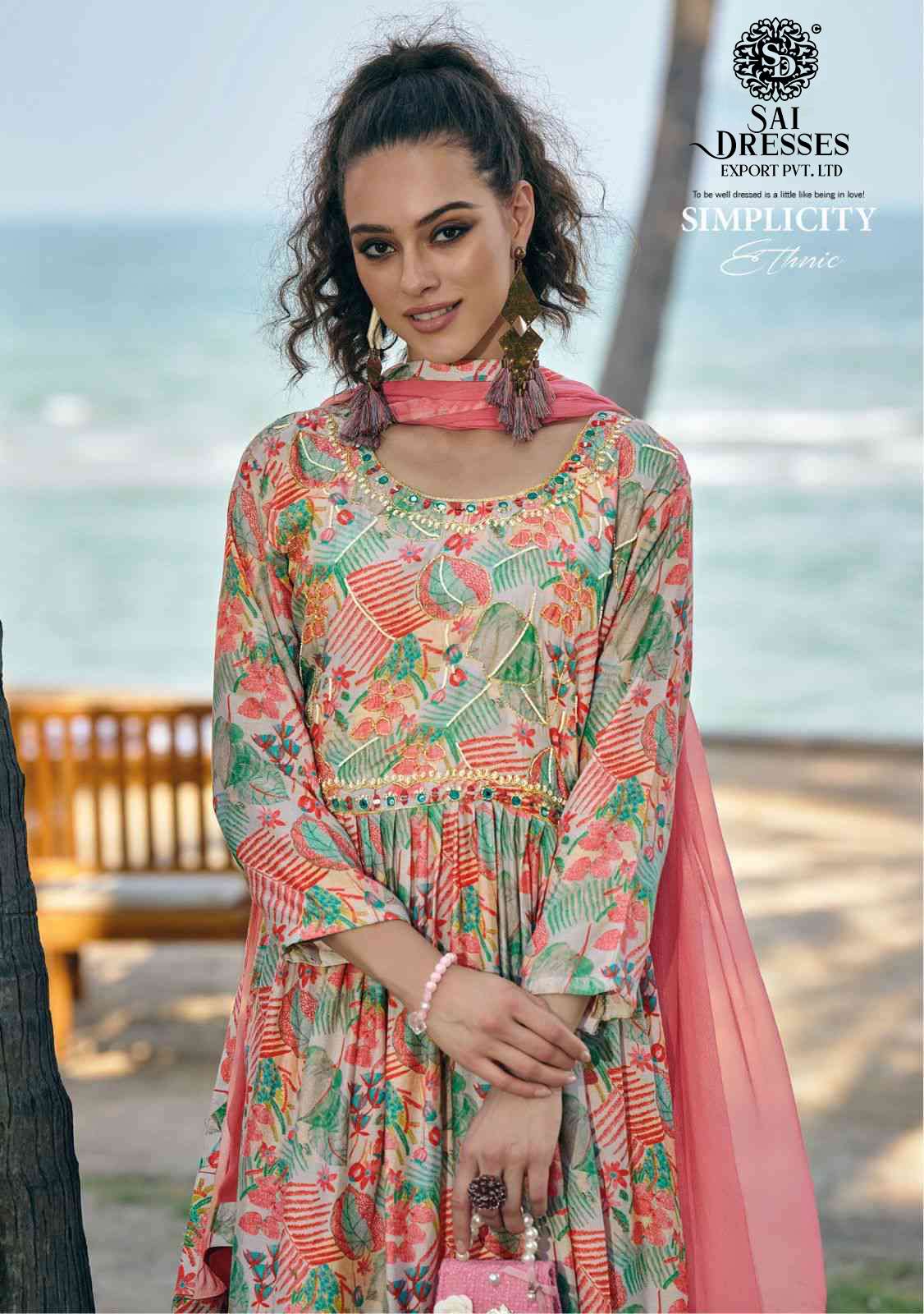 SAI DRESSES PRESENT RAGMALA READY TO WEAR NAYRA CUT STYLE DESIGNER SUITS IN WHOLESALE RATE IN SURAT