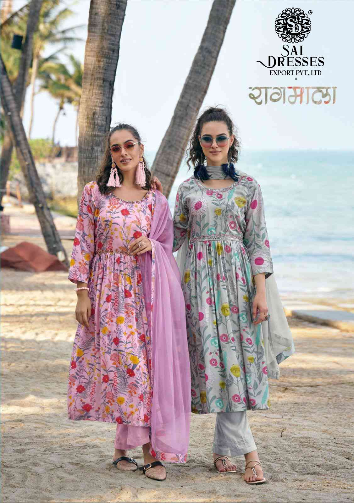 SAI DRESSES PRESENT RAGMALA READY TO WEAR NAYRA CUT STYLE DESIGNER SUITS IN WHOLESALE RATE IN SURAT