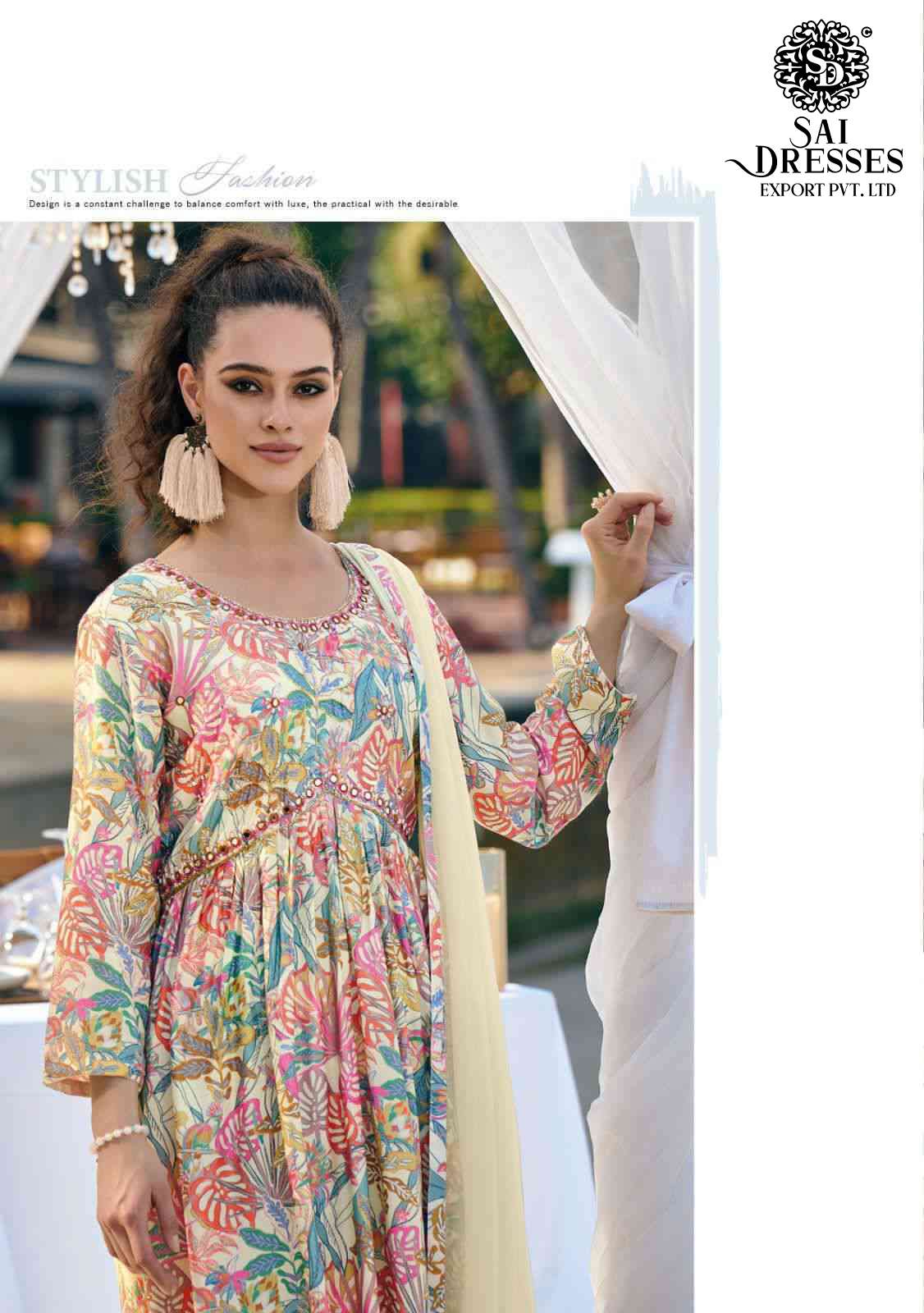 SAI DRESSES PRESENT RAGMALA READY TO WEAR NAYRA CUT STYLE DESIGNER SUITS IN WHOLESALE RATE IN SURAT