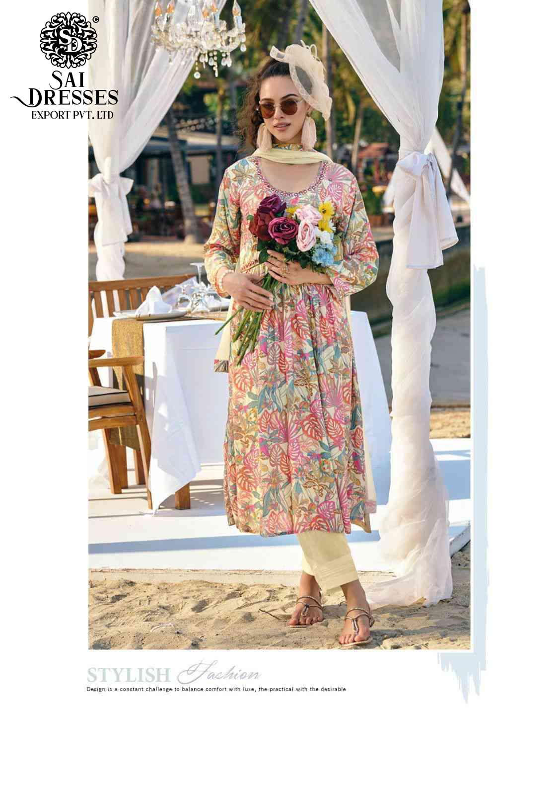 SAI DRESSES PRESENT RAGMALA READY TO WEAR NAYRA CUT STYLE DESIGNER SUITS IN WHOLESALE RATE IN SURAT