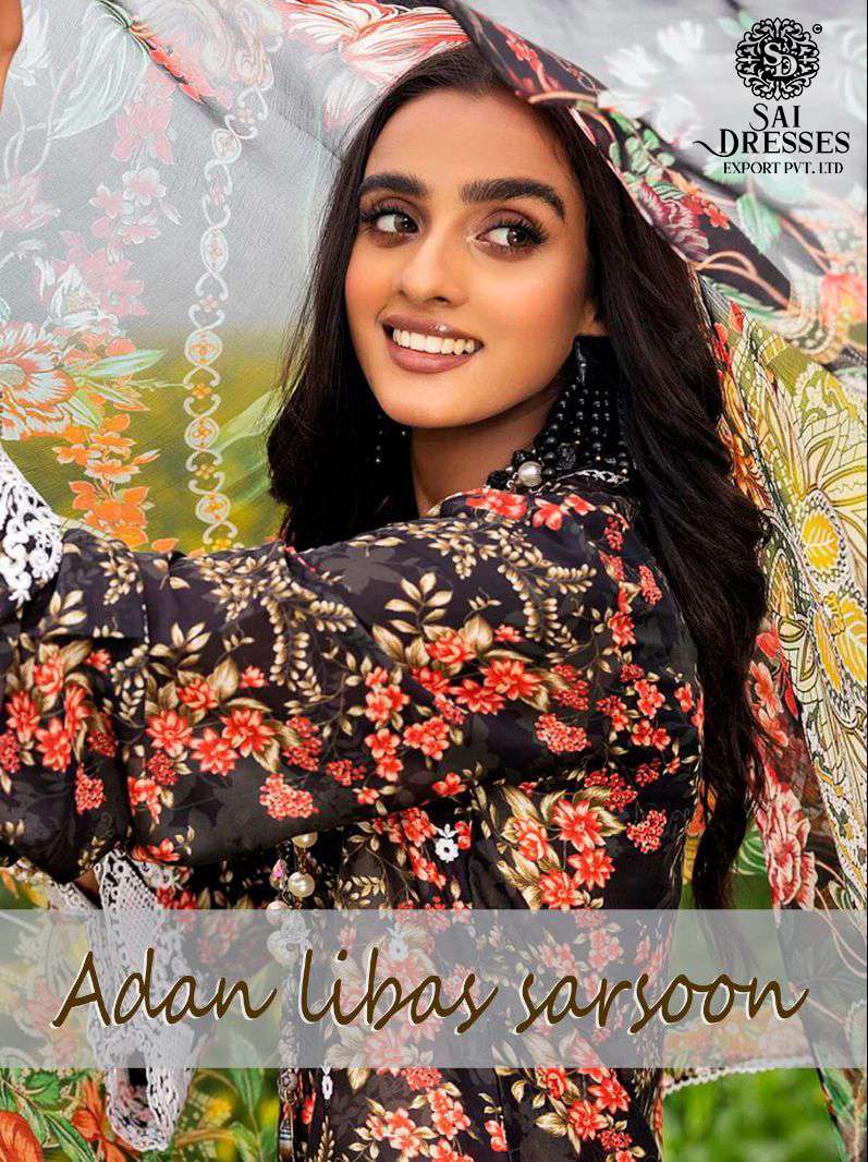 SAI DRESSES PRESENT ADAN LIBAS SARSOON DIGITAL PRINTED PAKISTANI DESIGNER SUMMER COLLECTION IN WHOLESALE RATE IN SURAT