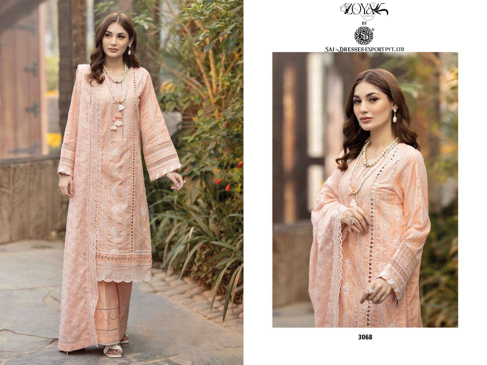SAI DRESSES PRESENT ADANS LIBAS CHIKANKARI - 23 SUMMER WEAR EXCLUSIVE PAKISTANI DESIGNER SUITS IN WHOLESALE RATE IN SURAT