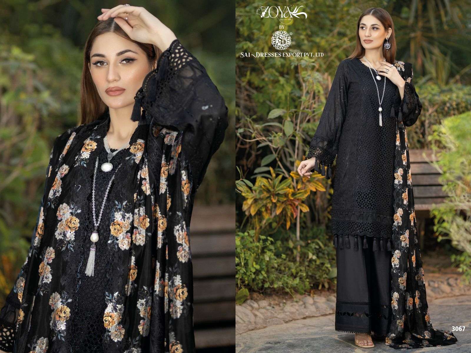 SAI DRESSES PRESENT ADANS LIBAS CHIKANKARI - 23 SUMMER WEAR EXCLUSIVE PAKISTANI DESIGNER SUITS IN WHOLESALE RATE IN SURAT