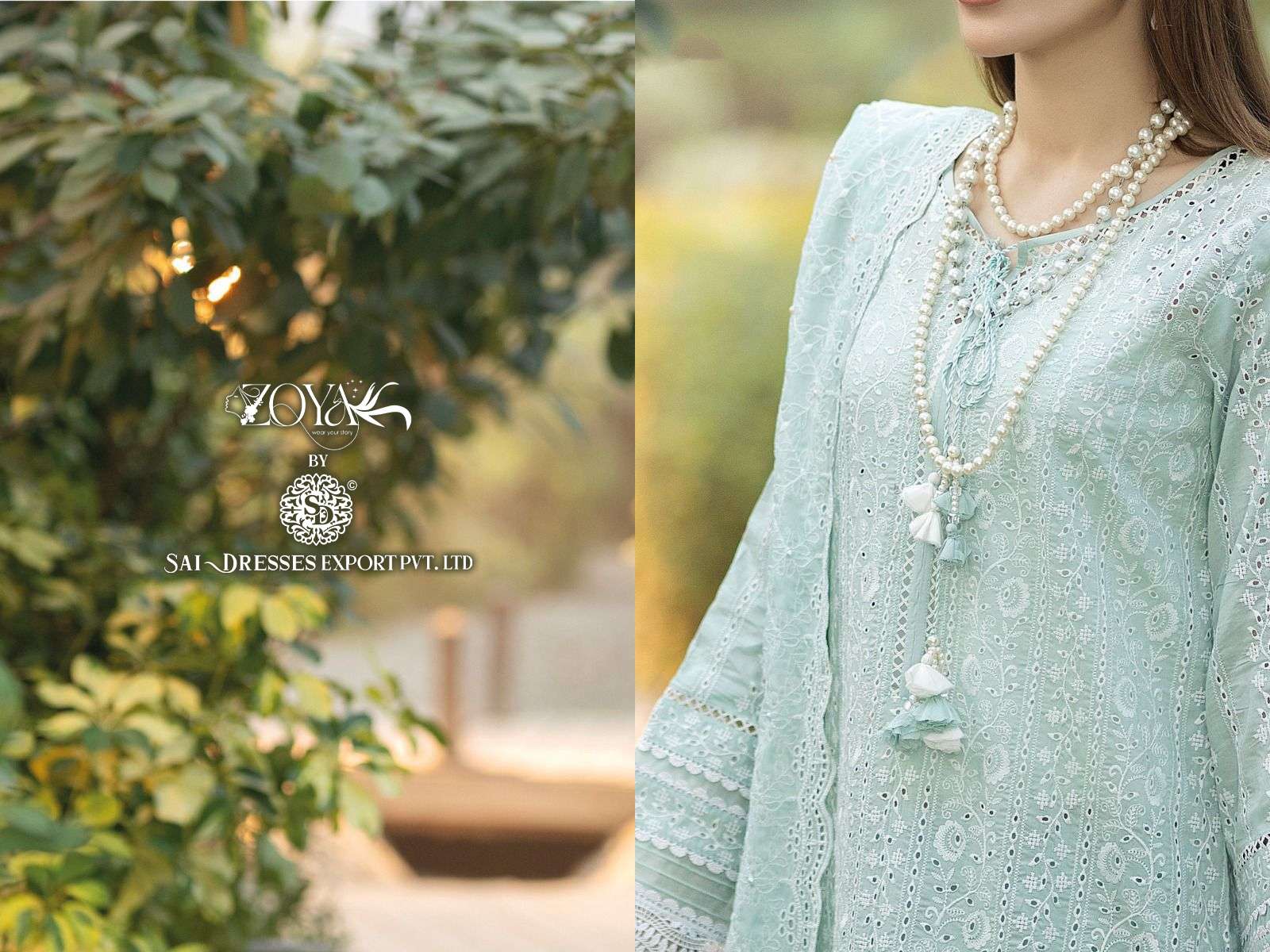 SAI DRESSES PRESENT ADANS LIBAS CHIKANKARI - 23 SUMMER WEAR EXCLUSIVE PAKISTANI DESIGNER SUITS IN WHOLESALE RATE IN SURAT