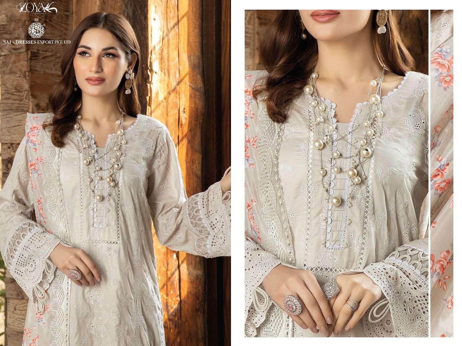 SAI DRESSES PRESENT ADANS LIBAS CHIKANKARI - 23 SUMMER WEAR EXCLUSIVE PAKISTANI DESIGNER SUITS IN WHOLESALE RATE IN SURAT