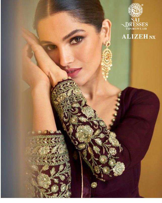 SAI DRESSES PRESENT ALIZEH NX READYMADE LONG GOWN STYLE PARTY WEAR DESIGNER COLLECTION IN WHOLESALE RATE IN SURAT