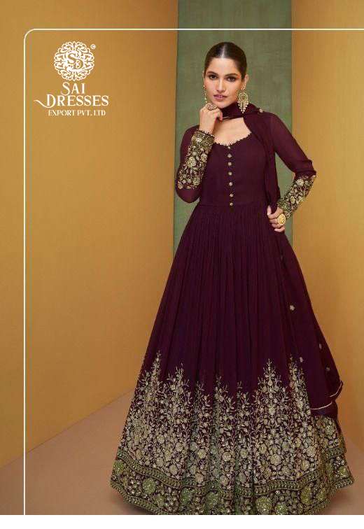 SAI DRESSES PRESENT ALIZEH NX READYMADE LONG GOWN STYLE PARTY WEAR DESIGNER COLLECTION IN WHOLESALE RATE IN SURAT