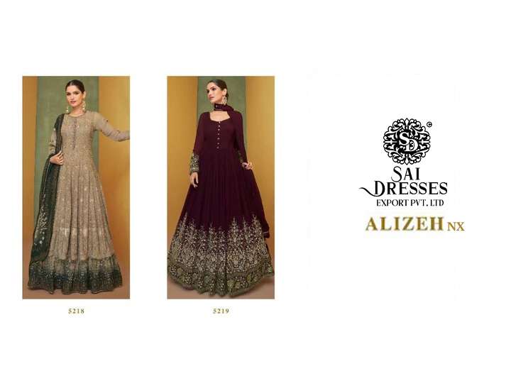 SAI DRESSES PRESENT ALIZEH NX READYMADE LONG GOWN STYLE PARTY WEAR DESIGNER COLLECTION IN WHOLESALE RATE IN SURAT