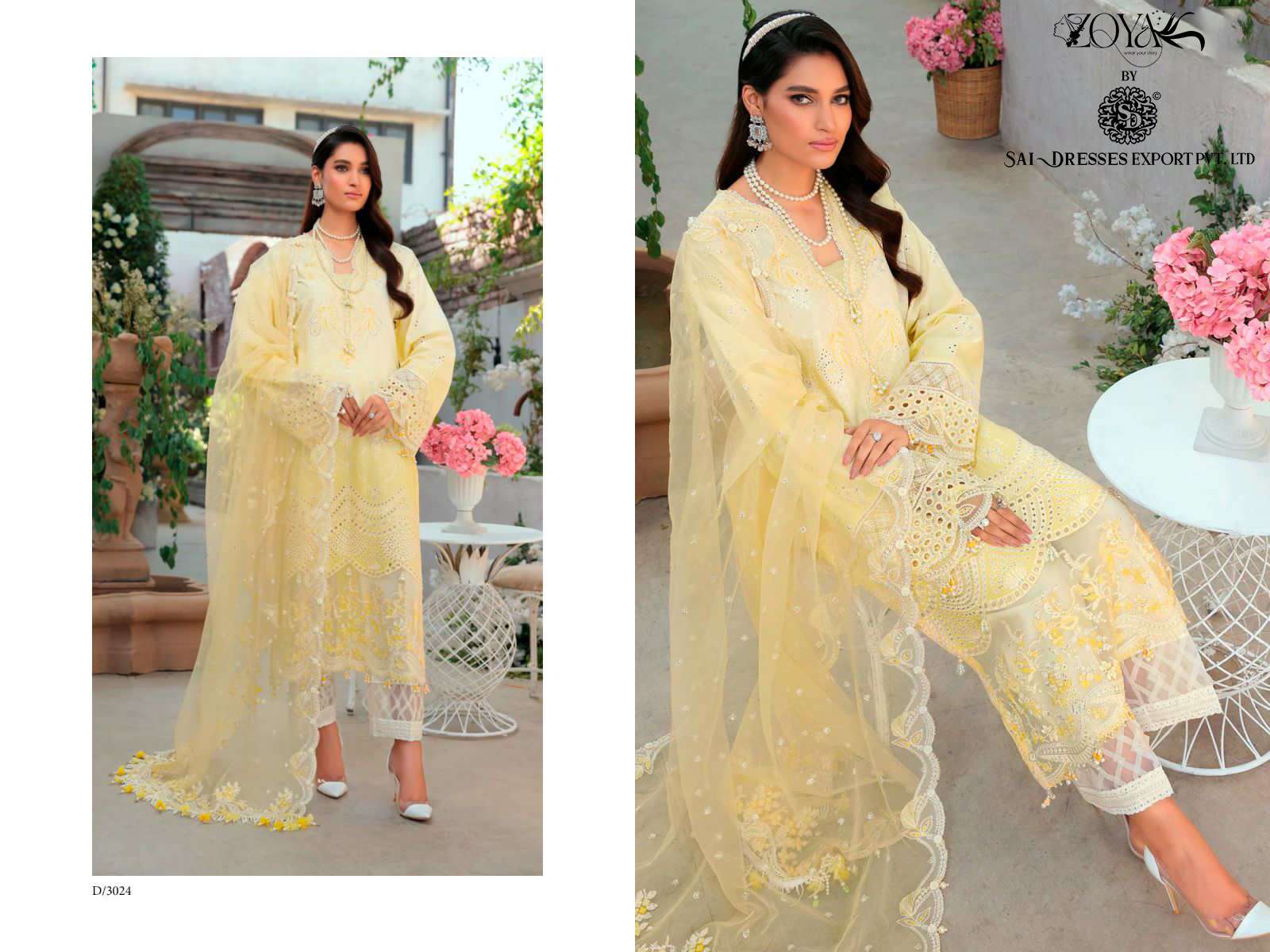 SAI DRESSES PRESENT ANAYA EMBROIDERED COLLECTION 23 SUMMER WEAR FANCY PAKISTANI DESIGNER SUITS IN WHOLESALE RATE IN SURAT