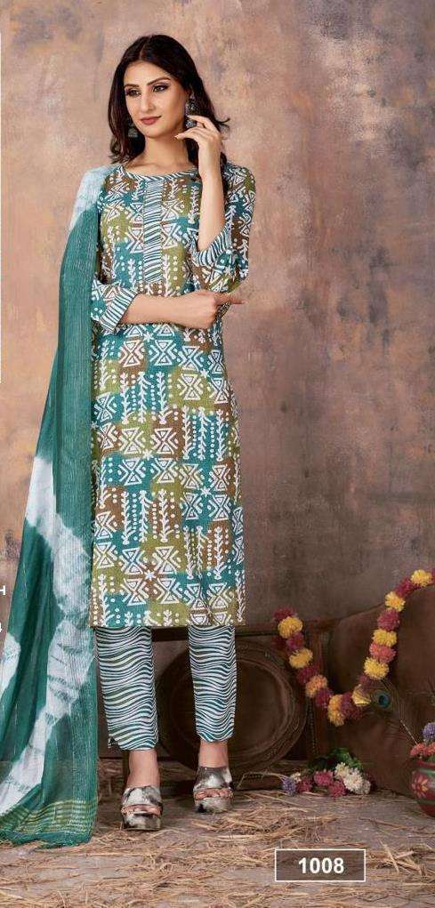 SAI DRESSES PRESENT D.NO 1008 READY TO DAILY WEAR 3 PIECE CONCEPT COMBO COLLECTION IN WHOLESALE RATE IN SURAT