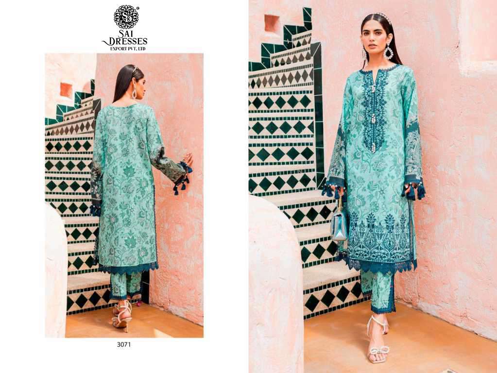 SAI DRESSES PRESENT FIRDOUS FLORA SUMMER WEAR PURE COTTON PAKISTANI DESIGNER COLLECTION IN WHOLESALE RATE IN SURAT