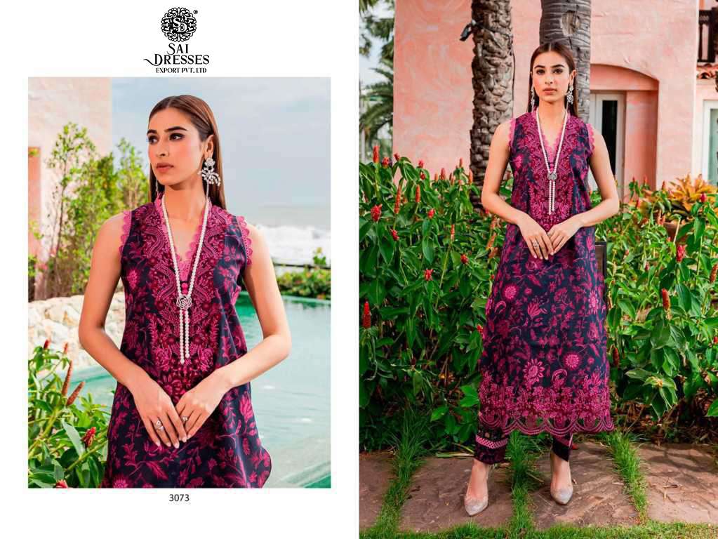SAI DRESSES PRESENT FIRDOUS FLORA SUMMER WEAR PURE COTTON PAKISTANI DESIGNER COLLECTION IN WHOLESALE RATE IN SURAT