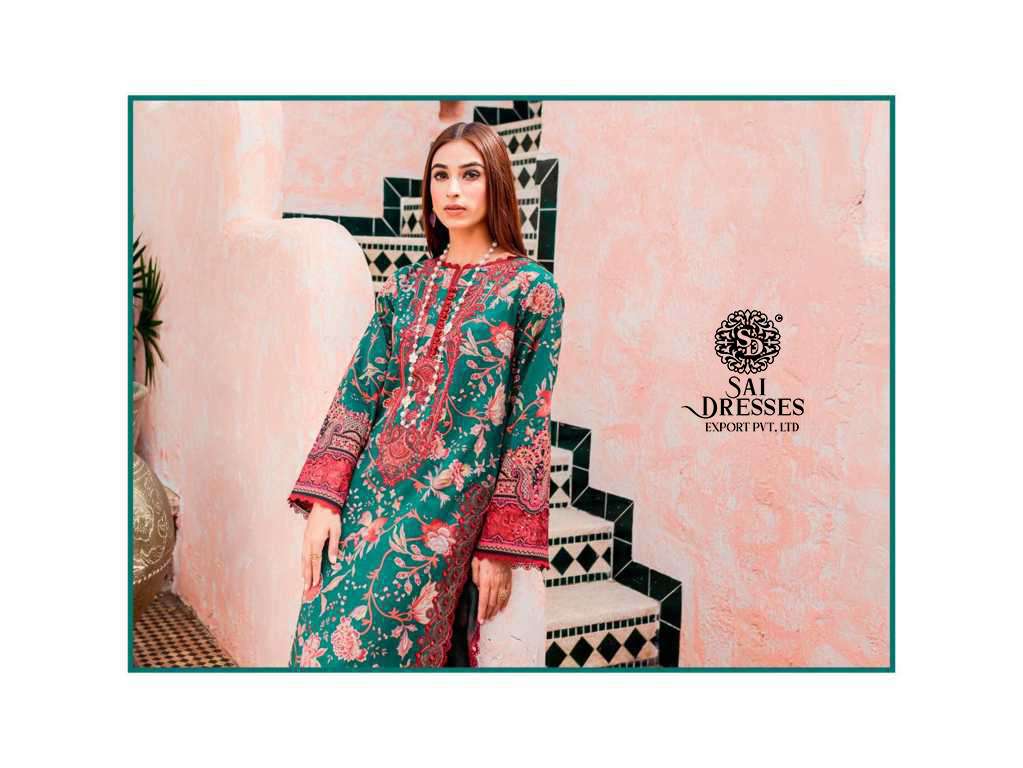 SAI DRESSES PRESENT FIRDOUS FLORA SUMMER WEAR PURE COTTON PAKISTANI DESIGNER COLLECTION IN WHOLESALE RATE IN SURAT