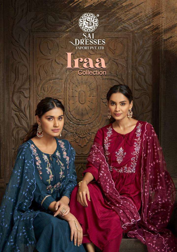 SAI DRESSES PRESENT IRAA READY YO FESTIVE WEAR PANT STYLE DESIGNER SUITS IN WHOLESALE RATE IN SURAT
