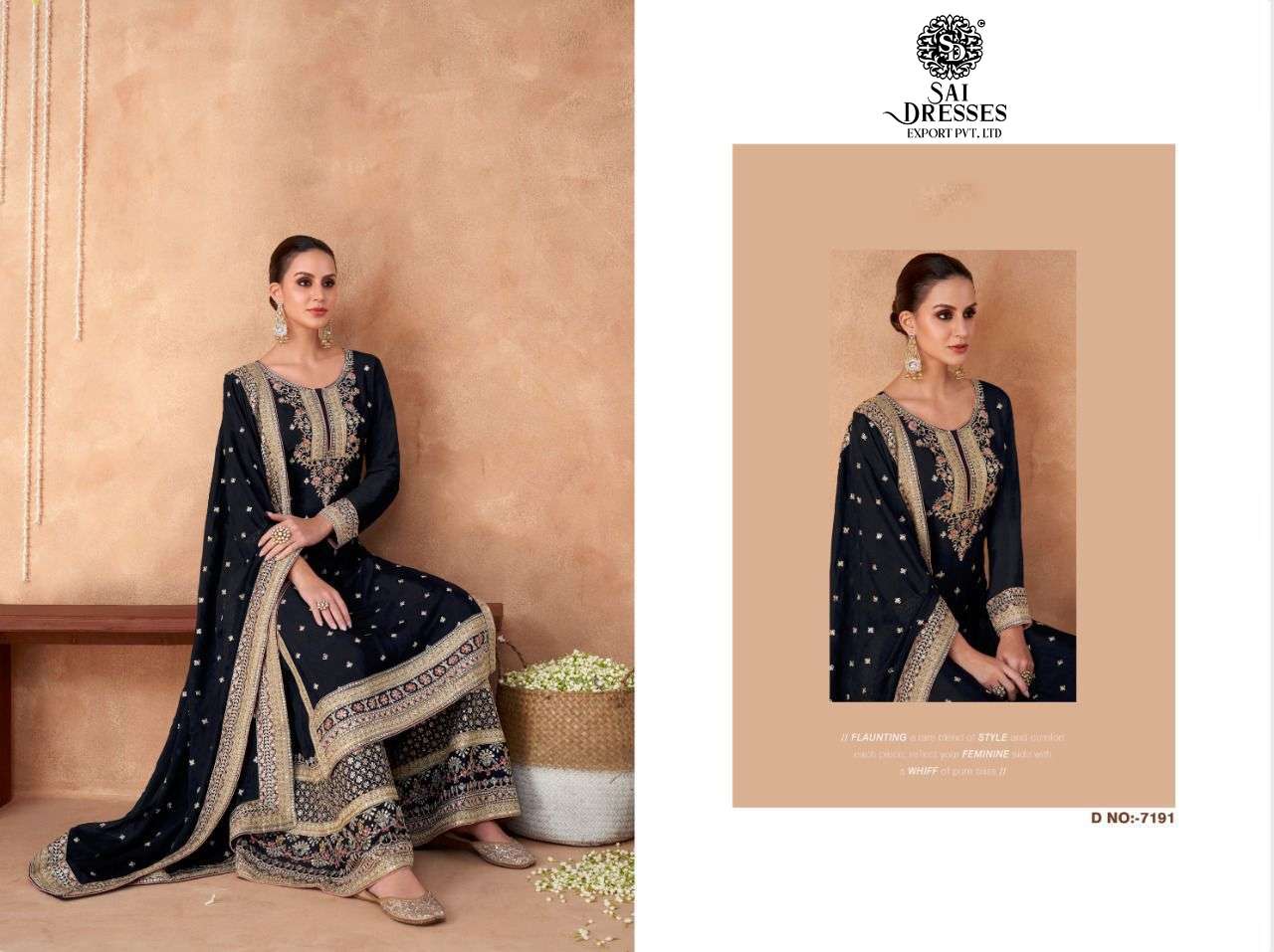 SAI DRESSES PRESENT IZHAAR NX READYMADE PLAZZO STYLE DESIGNER SUITS IN WHOLESALE RATE IN SURAT