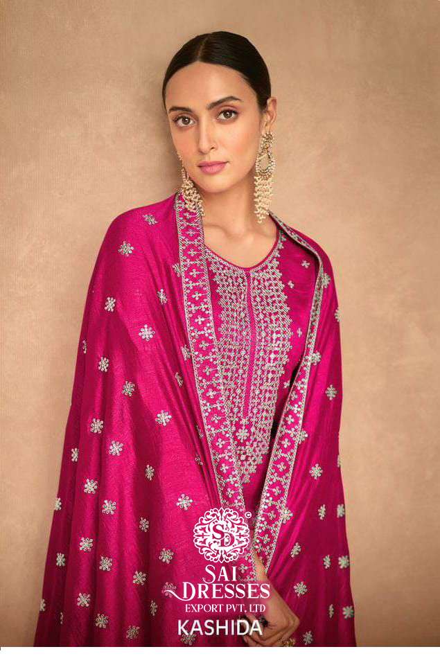 SAI DRESSES PRESENT KASHIDA ELEGANT PARTY WEAR DESIGNER SALWAR SUITS IN WHOLESALE RATE IN SURAT