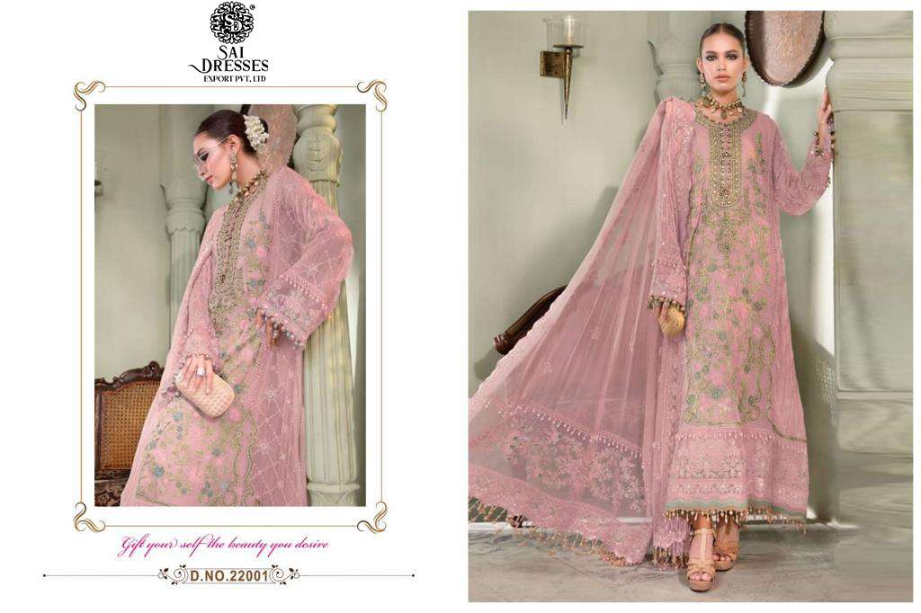 SAI DRESSES PRESENT MAHNUR VOL 22 SEMI STITCHED PARTY WEAR PAKISTANI DESIGNER SUITS IN WHOLESALE RATE IN SURAT
