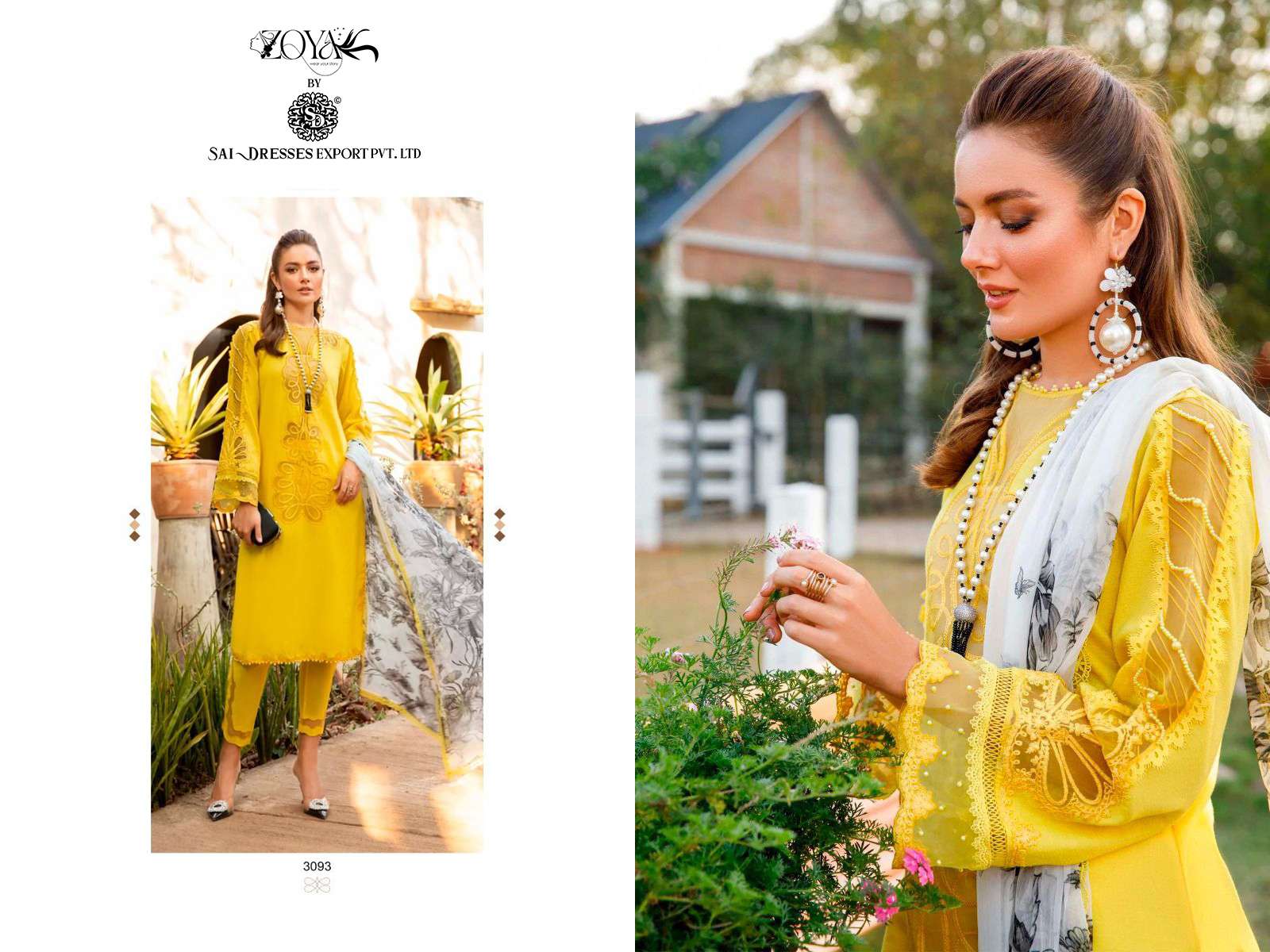 SAI DRESSES PRESENT MARIA B M PRINT 23 - 2 BEAUTIFUL SUMMER WEAR PAKISTANI DESIGNER SALWAR SUITS IN WHOLESALE RATE IN SURAT