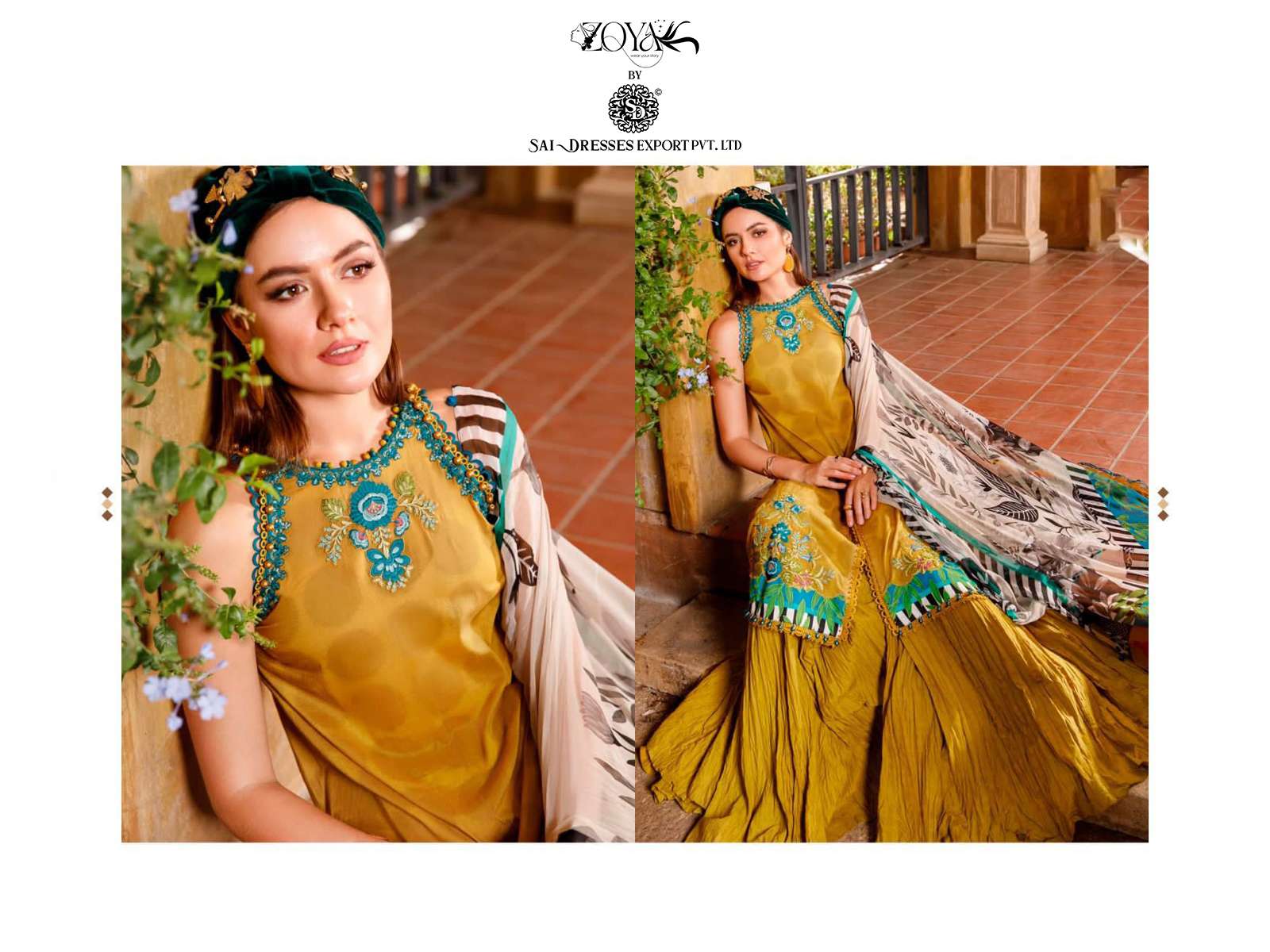 SAI DRESSES PRESENT MARIA B M PRINT 23 - 2 BEAUTIFUL SUMMER WEAR PAKISTANI DESIGNER SALWAR SUITS IN WHOLESALE RATE IN SURAT