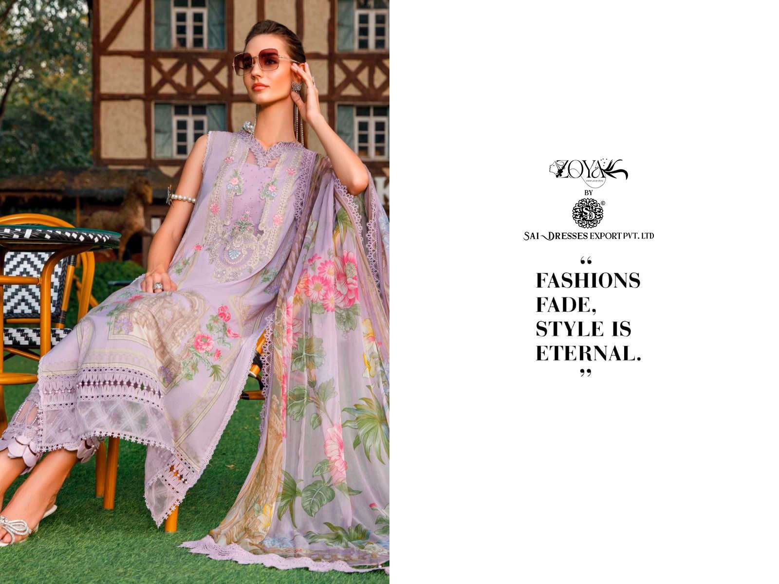 SAI DRESSES PRESENT MARIA B M PRINT 23 - 2 BEAUTIFUL SUMMER WEAR PAKISTANI DESIGNER SALWAR SUITS IN WHOLESALE RATE IN SURAT