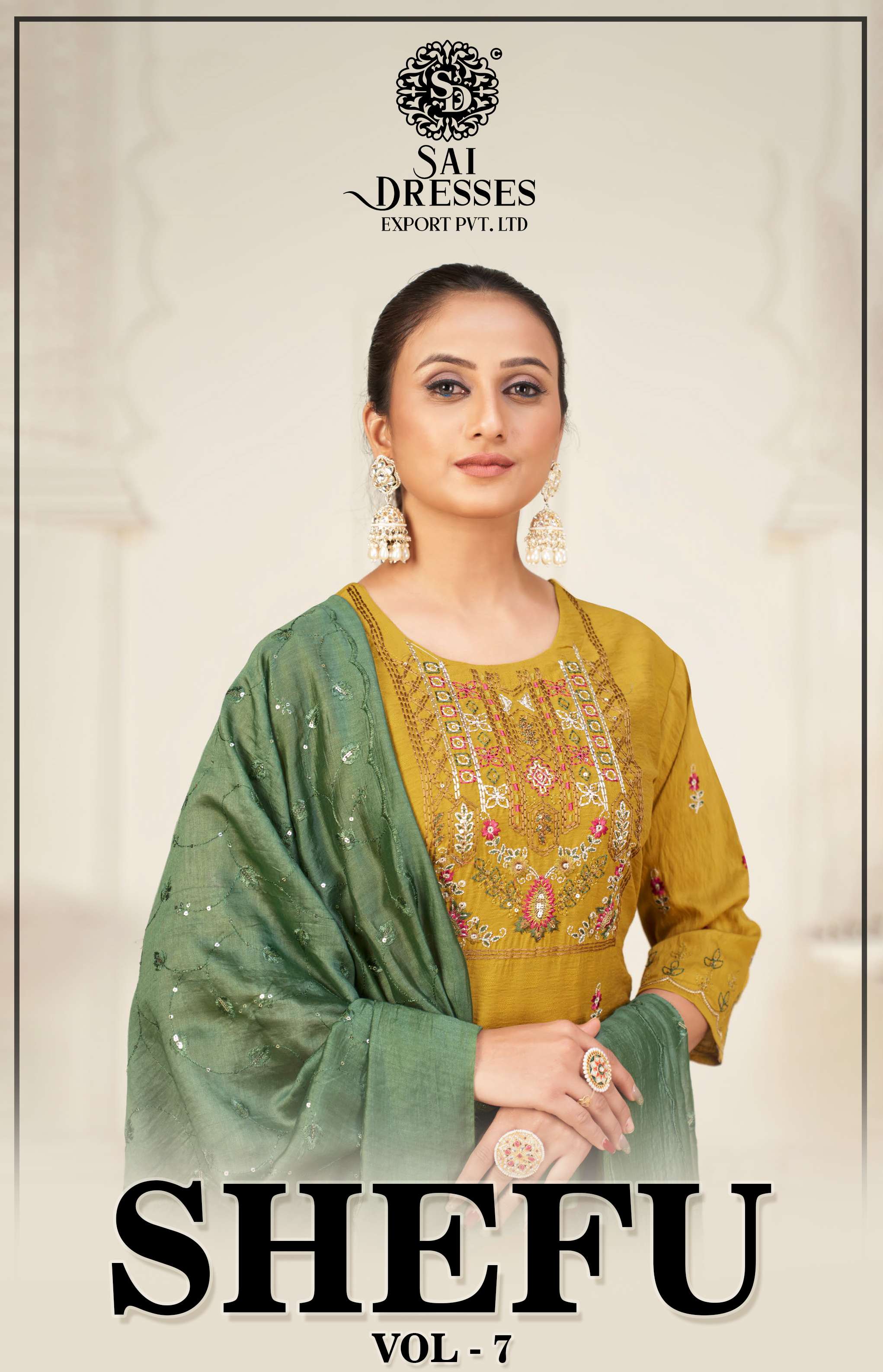 SAI DRESSES PRESENT SHEFU VOL 7 READY TO FANCT WEAR PANT STYLE DESIGNER COLLECTION IN WHOLESALE RATE IN SURAT