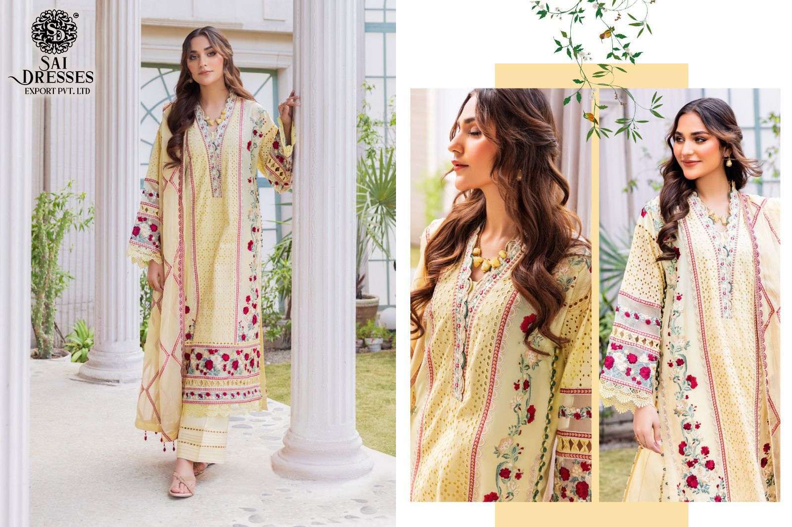 SAI DRESSES PRESENT ADANLIBAS VOL 3 SUMMER WEAR EMBROIDERED FANCY PAKISTANI SUITS IN WHOLESALE RATE IN SURAT
