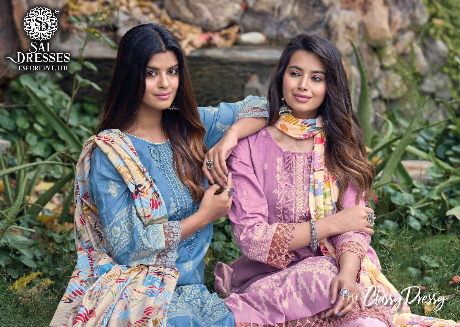 SAI DRESSES PRESENT AMYRA SUMMER WEAR COTTON EMBROIDERED SALWAR SUITS IN WHOLESALE RATE IN SURAT