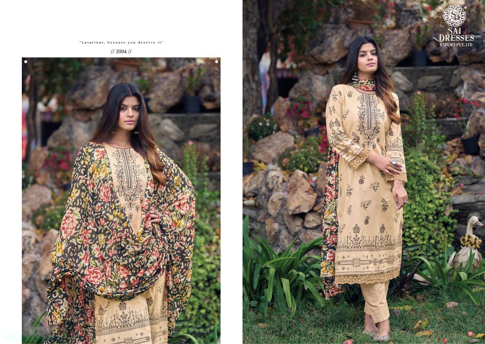 SAI DRESSES PRESENT AMYRA SUMMER WEAR COTTON EMBROIDERED SALWAR SUITS IN WHOLESALE RATE IN SURAT