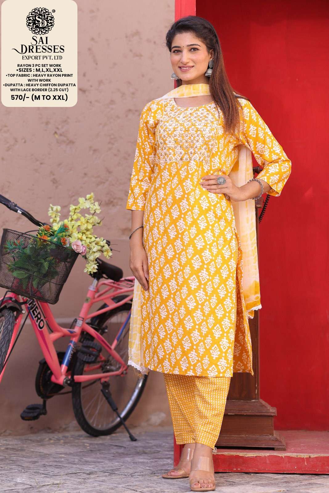 SAI DRESSES PRESENT D.NO 2018 READY TO WEAR DESIGNER 3 PIECE CONCEPT COMBO COLLECTION IN WHOLESALE RATE IN SURAT