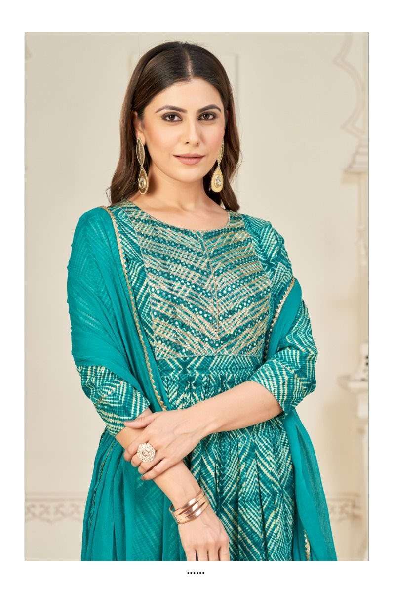 SAI DRESSES PRESENT D.NO 332 READY TO WEAR NAIRA CUT 3 PIECE COMBO COLLECTION IN WHOLESALE RATE IN SURAT