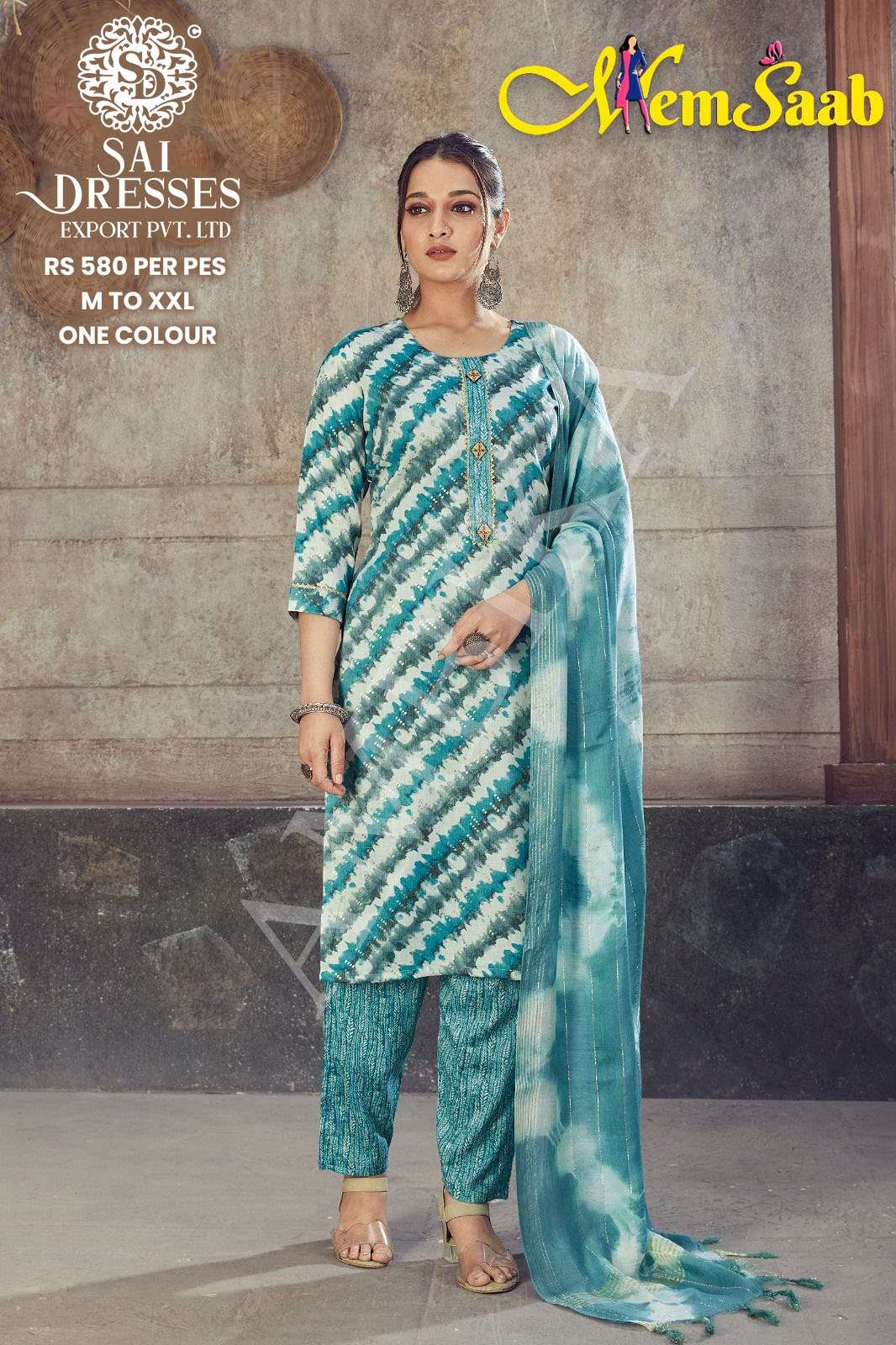 SAI DRESSES PRESENT D.NO 568 READY TO WEAR DESIGNER 3 PIECE CONCEPT COMBO COLLECTION IN WHOLESALE RATE IN SURAT