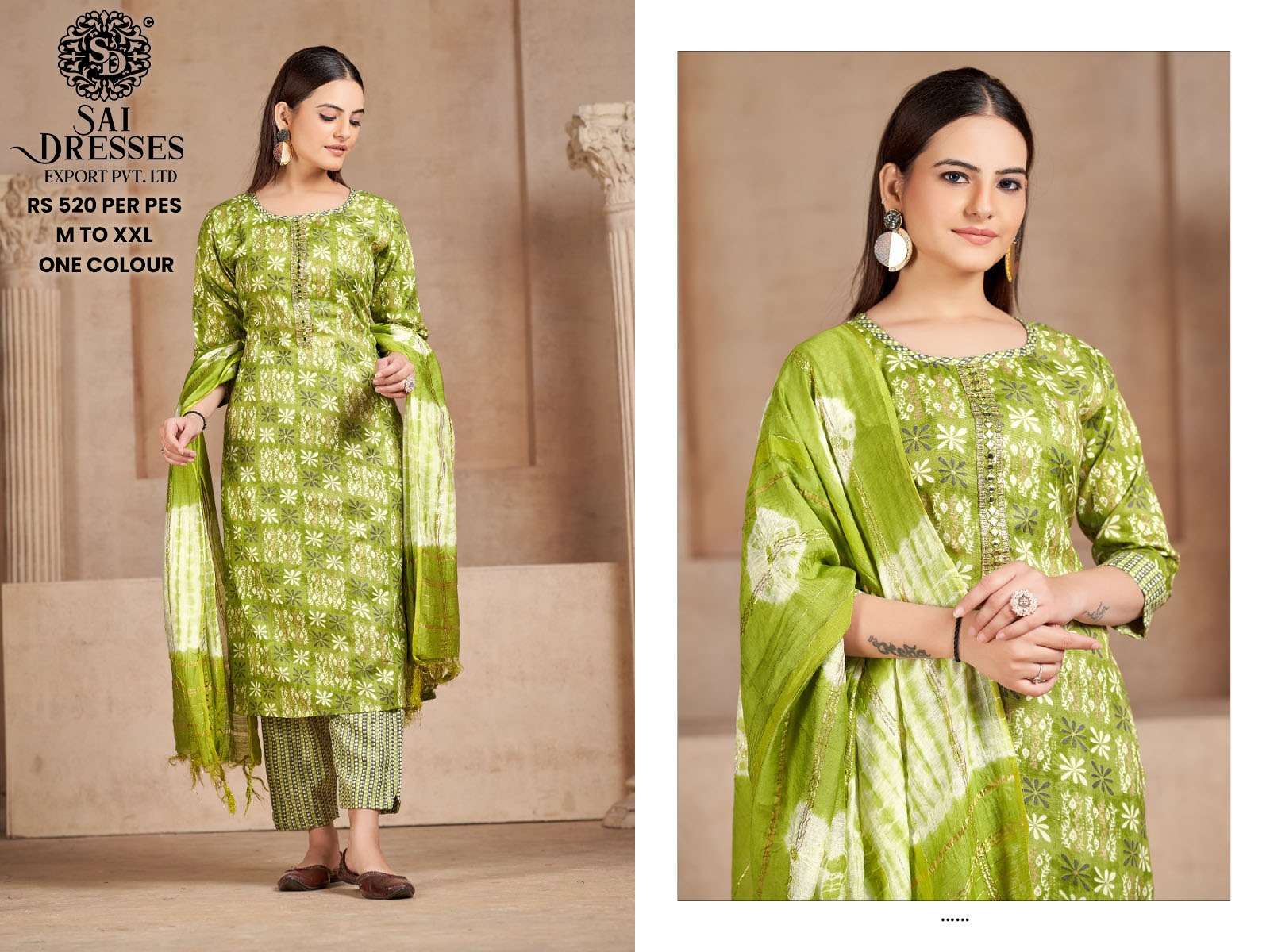 SAI DRESSES PRESENT D.NO 579 READY TO WEAR DESIGNER 3 PIECE CONCEPT COMBO COLLECTION IN WHOLESALE RATE IN SURAT