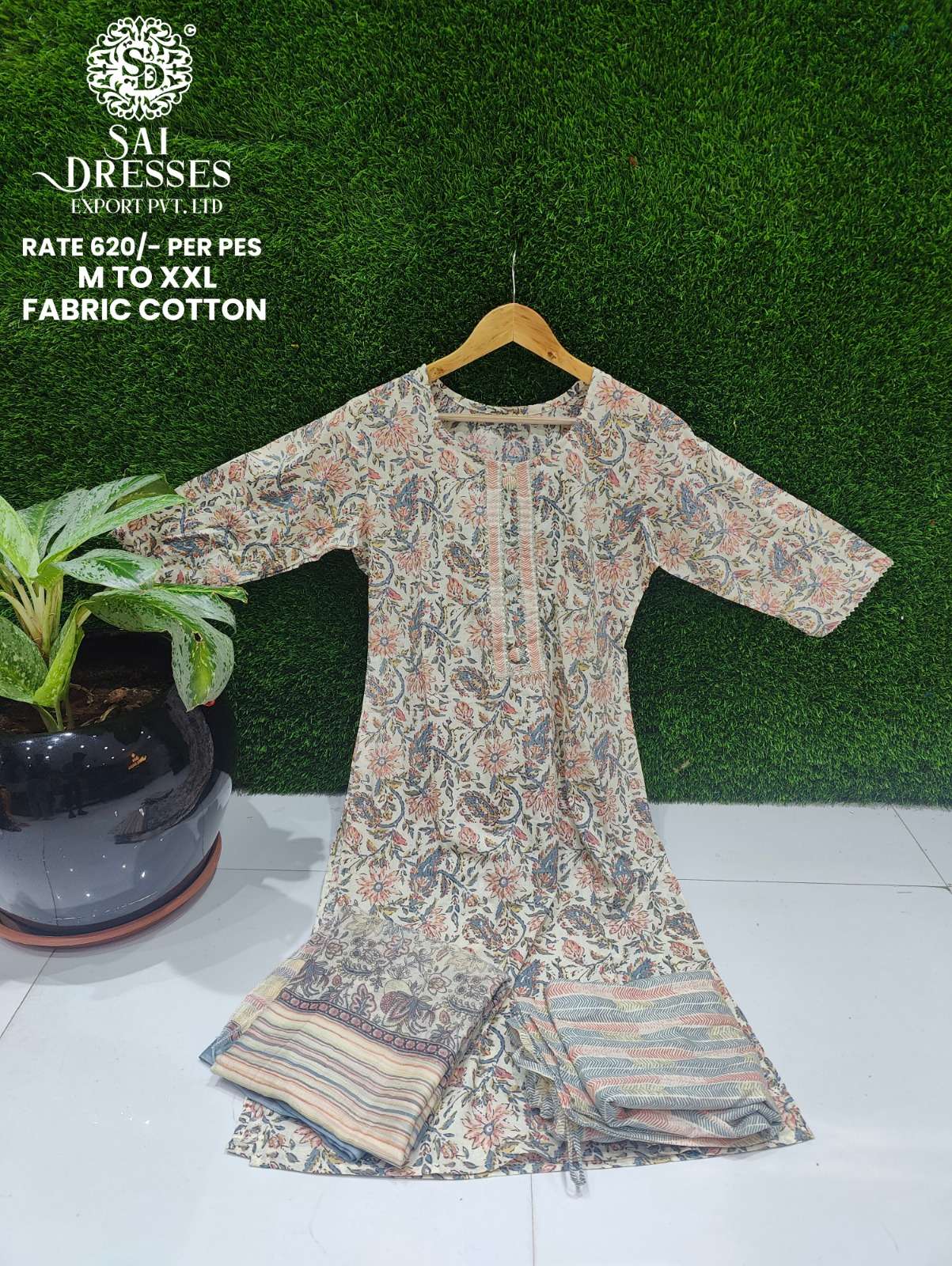 SAI DRESSES PRESENT D.NO 623 READY TO SUMMER WEAR 3 PIECE CONCEPT COMBO COLLECTION IN WHOLESALE RATE IN SURAT