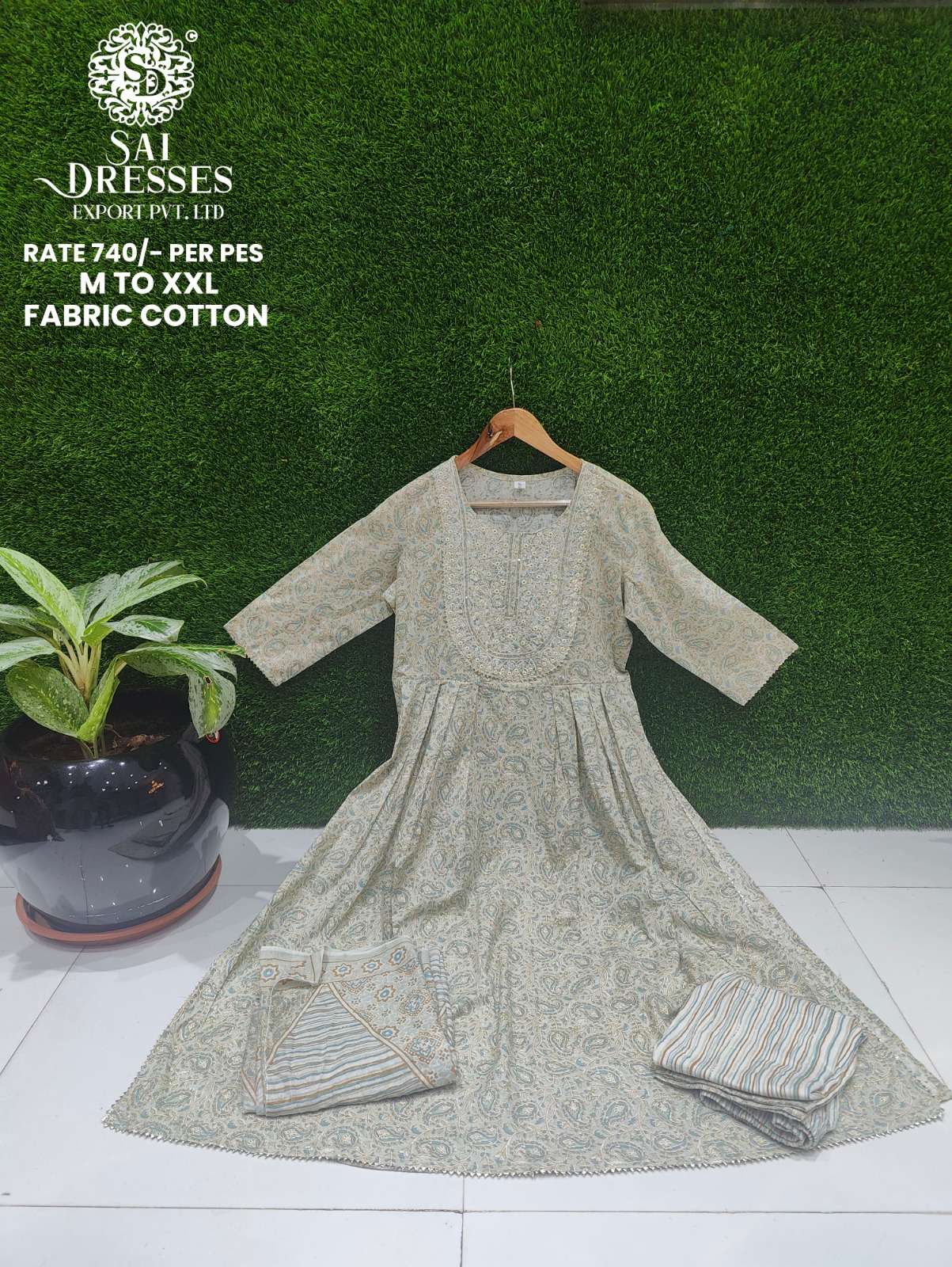 SAI DRESSES PRESENT D.NO 638 READY TO SUMMER WEAR 3 PIECE CONCEPT COMBO COLLECTION IN WHOLESALE RATE IN SURAT