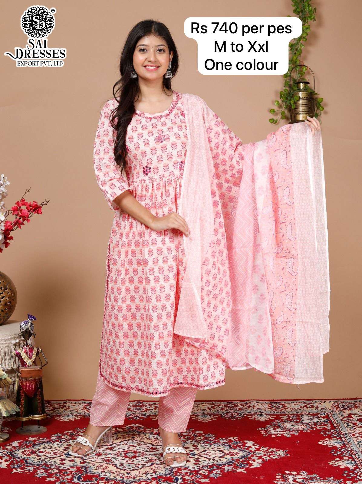 SAI DRESSES PRESENT D.NO 647 READY TO TRADITIONAL WEAR 3 PIECE CONCEPT COMBO COLLECTION IN WHOLESALE RATE IN SURAT