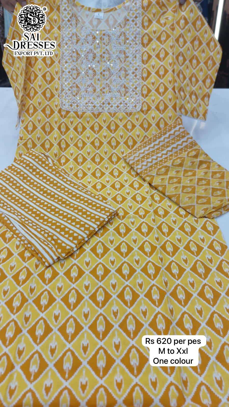 SAI DRESSES PRESENT D.NO 649 READY TO SUMMER WEAR 3 PIECE CONCEPT COMBO COLLECTION IN WHOLESALE RATE IN SURAT