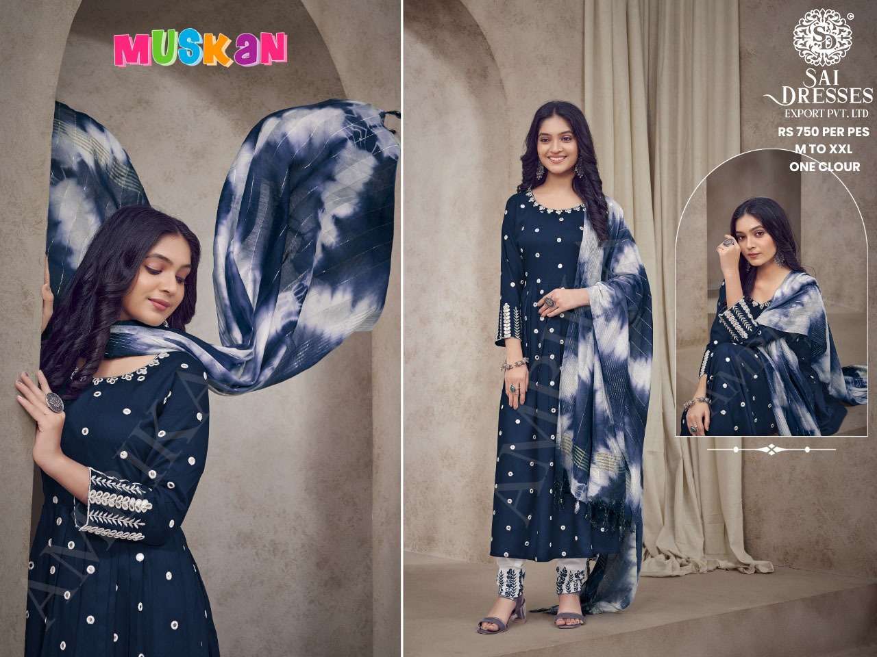 SAI DRESSES PRESENT D.NO 703 READY TO WEAR PANT STYLE DESIGNER 3 PIECE CONCEPT COMBO COLLECTION IN WHOLESALE RATE IN SURAT