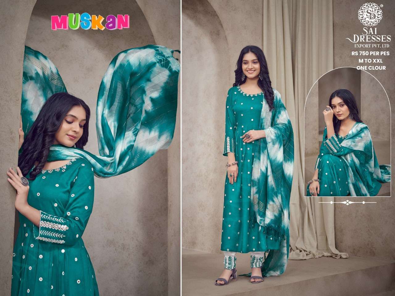 SAI DRESSES PRESENT D.NO 704 READY TO WEAR PANT STYLE DESIGNER 3 PIECE CONCEPT COMBO COLLECTION IN WHOLESALE RATE IN SURAT