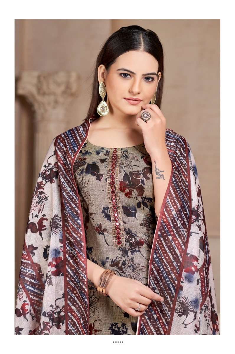 SAI DRESSES PRESENT D.NO 715 READY TO WEAR PANT STYLE DESIGNER 3 PIECE CONCEPT COMBO COLLECTION IN WHOLESALE RATE IN SURAT