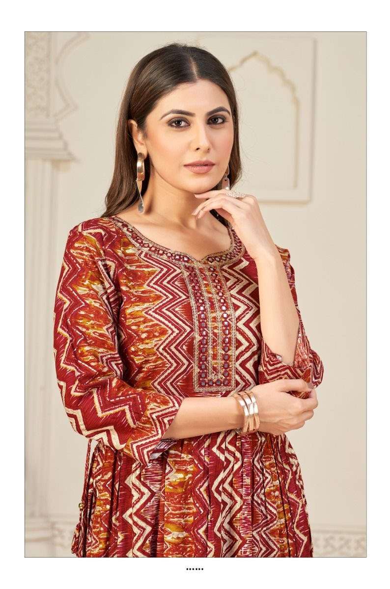 SAI DRESSES PRESENT D.NO 729 FANCY LONG DESIGNER KURTI COMBO COLLECTION IN WHOLESALE RATE IN SURAT