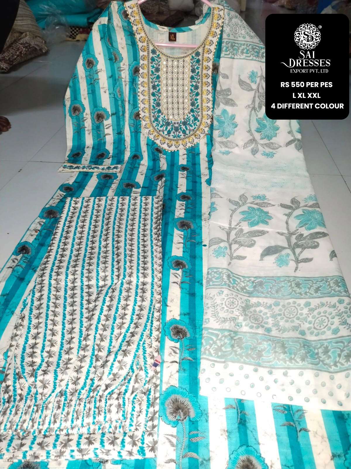 SAI DRESSES PRESENT D.NO 7898 READY TO SUMMER WEAR 3 PIECE CONCEPT COMBO COLLECTION IN WHOLESALE RATE IN SURAT