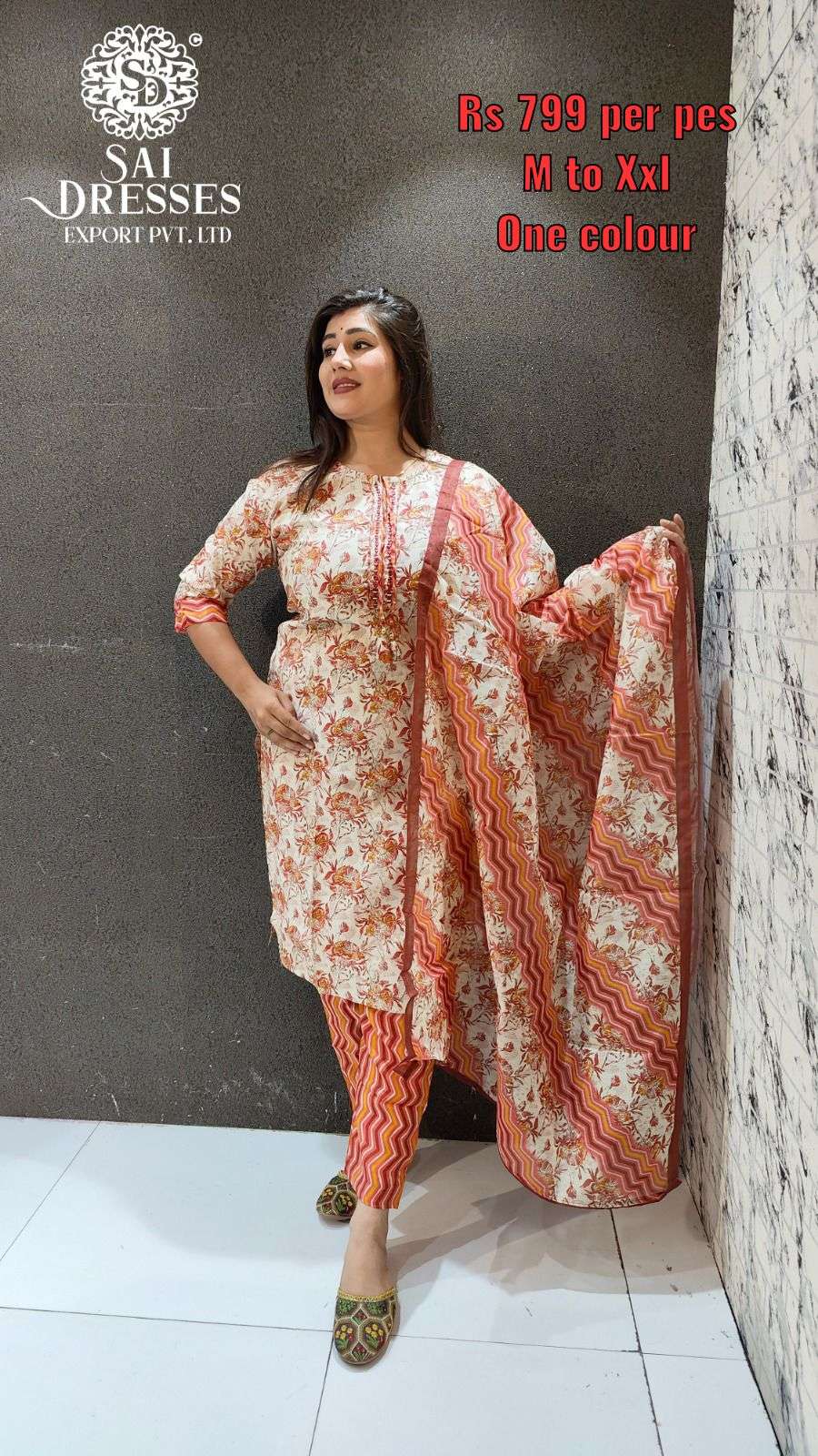 SAI DRESSES PRESENT D.NO 801 READY TO WEAR DESIGNER 3 PIECE CONCEPT COMBO COLLECTION IN WHOLESALE RATE IN SURAT