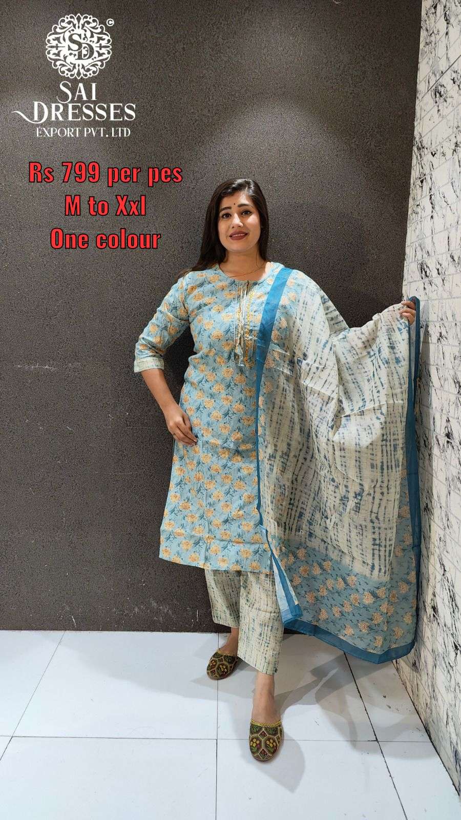 SAI DRESSES PRESENT D.NO 804 READY TO WEAR DESIGNER 3 PIECE CONCEPT COMBO COLLECTION IN WHOLESALE RATE IN SURAT