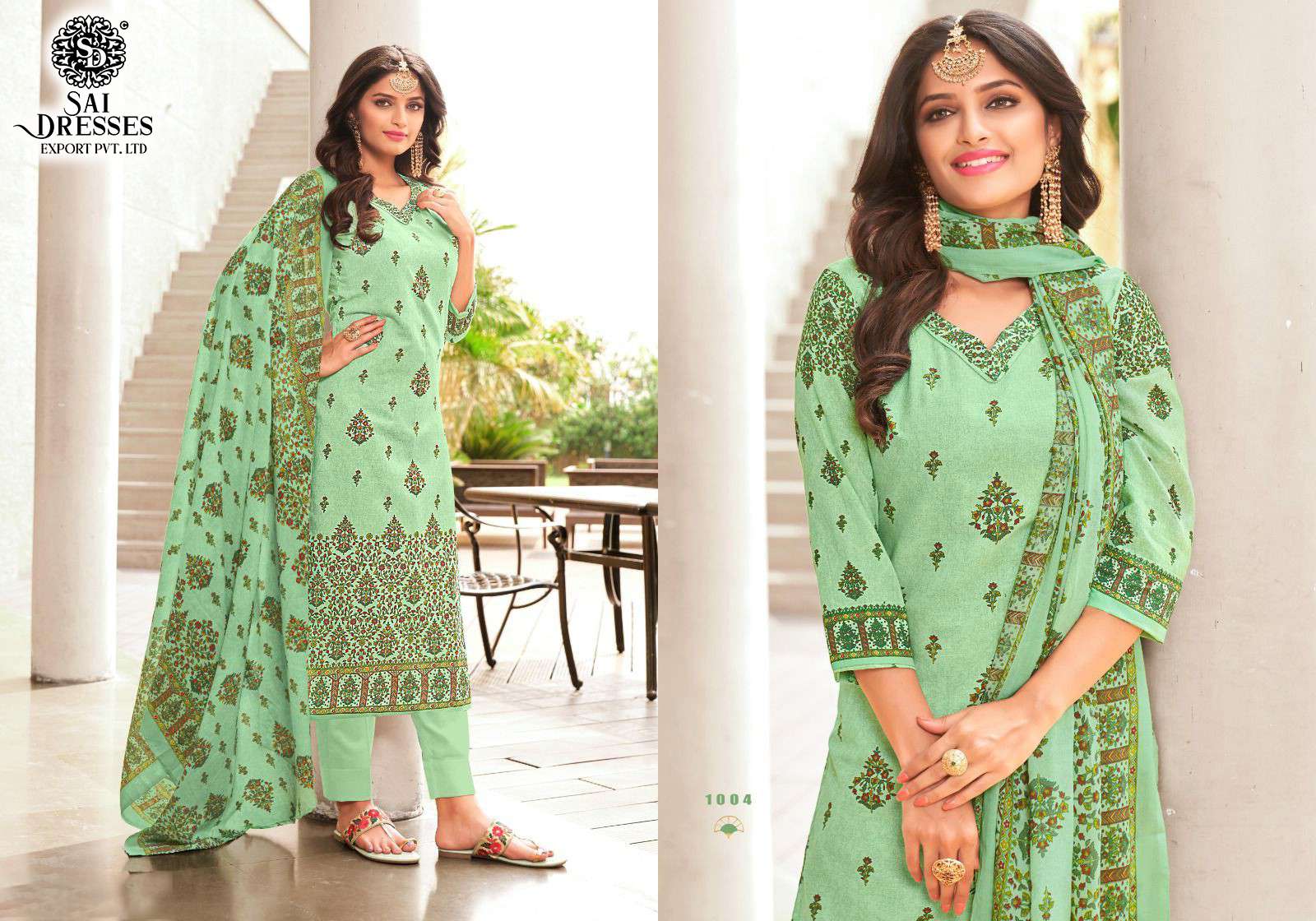 SAI DRESSES PRESENT FEMINA SUMMER WEAR PURE COTTON PRINTED SALWAR SUITS IN WHOLESALE RATE IN SURAT